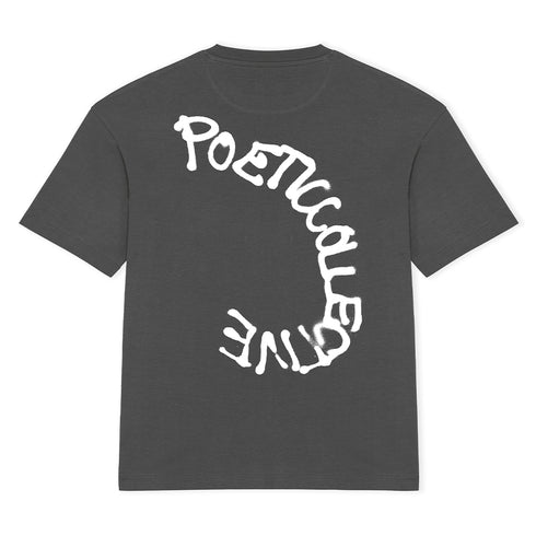 Poetic Collective Spray T-Shirt - Iron Grey - Streetart.fr